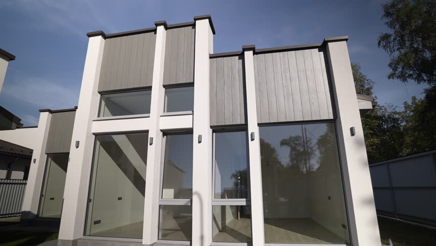 A beautiful, elegant, minimalist home with modern architectural design that stands out