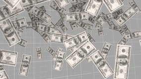 Animation of financial data processing with red lines over american dollar bills. Global finance, business, connections, computing and data processing concept digitally generated video. - Powered by Shutterstock - Get 15% off with code: PIKWIZARD15