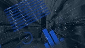 Animation of financial data processing over warehouse. Global finance, business, connections, computing and data processing concept digitally generated video. - Powered by Shutterstock - Get 15% off with code: PIKWIZARD15