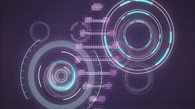 Animation of dna strand, scope scanning and digital data processing over dark background. Global connections, computing and data processing concept digitally generated video. - Powered by Shutterstock - Get 15% off with code: PIKWIZARD15