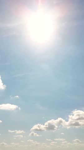 time laps clouds and sun mooving