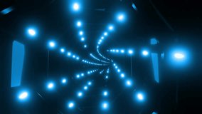A 3d animated illustration VJ loop of futuristic infinity blue neon tunnel - for visual music videos - Powered by Shutterstock - Get 15% off with code: PIKWIZARD15