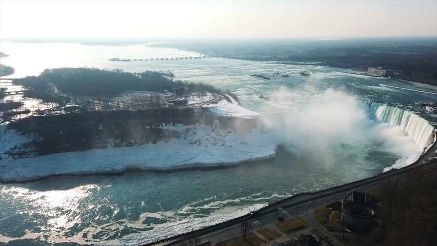 Niagara Falls - From the Canadian Side. Aerial view.