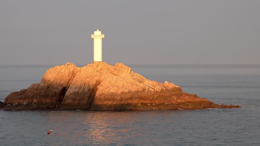 sunrise in the orange sea