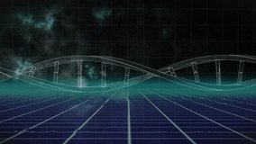 Animation of dna strand and data processing over grid. Global science,connections, computing and data processing concept digitally generated video. - Powered by Shutterstock - Get 15% off with code: PIKWIZARD15
