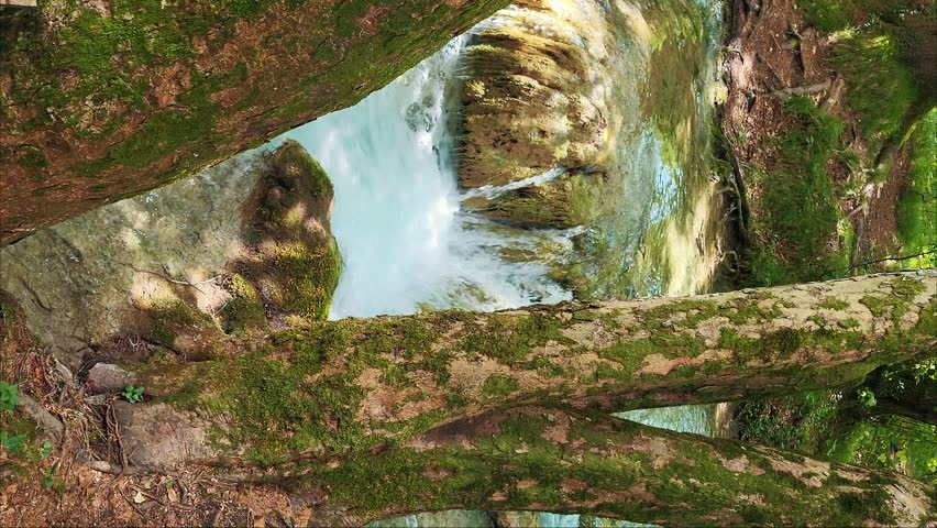 Transparent Turquoise Colored Waters of the Lake Are Having Ripples. Many Small Waterfalls Flowing Into the Lake. Plitvice Lakes, National Park, Croatian Scenery, Waterfall Views, Natural Beauty