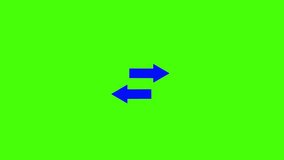 Abstract double arrow icon with up and down animated on background.Arrow Vertical - Direction Pointer. 4K Video Loopable Animation. Chromakey - Powered by Shutterstock - Get 15% off with code: PIKWIZARD15
