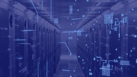 Animation of circuit board and data processing over computer servers. Global connections, computing and data processing concept digitally generated video. - Powered by Shutterstock - Get 15% off with code: PIKWIZARD15