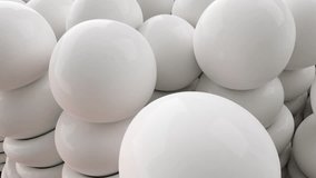 soft balls organic white eggs Abstract sphere hydrogel elastic rubber caoutchouc. 3D Illustration - Powered by Shutterstock - Get 15% off with code: PIKWIZARD15