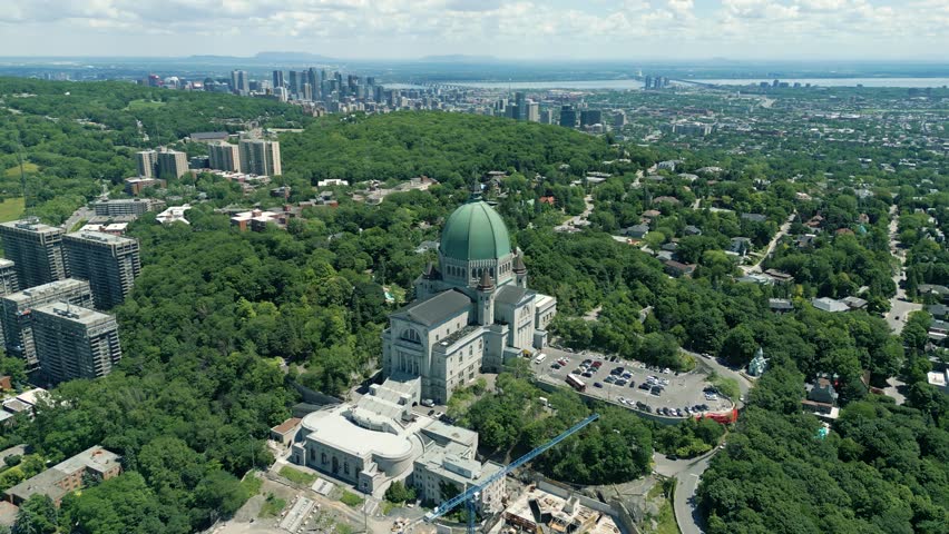 An aerial shot of the Saint Joseph