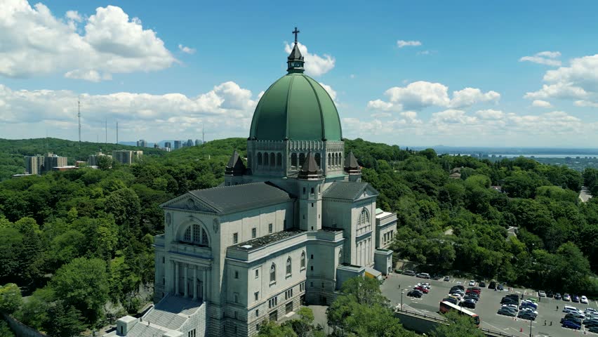 An aerial shot of the Saint Joseph