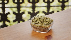 Roasted Pumpkin Seeds are a delicious, crunchy snack with hierro. - Powered by Shutterstock - Get 15% off with code: PIKWIZARD15