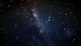 Starry night sky against the background of outer space. Night starry sky. Travelling along Milky Way to distant galaxies and constellations. Intergalactic travel. Seamless looped repeating animation.  - Powered by Shutterstock - Get 15% off with code: PIKWIZARD15