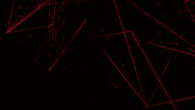 Abstract polygonal background from lines, dots and glowing particles with plexus effect. Artificial intelligence connectivity or technology concept. Digital vector mesh illustration in dark blue - Powered by Shutterstock - Get 15% off with code: PIKWIZARD15