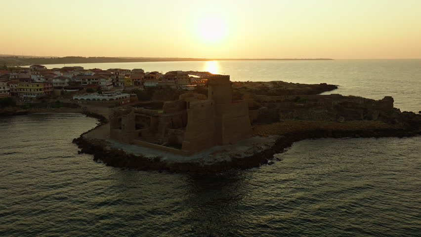 Sunset Over The Fortress Upon The Sea 