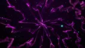 Animation of purple light trails on black background. Abstract background, colours and pattern concept digitally generated video. - Powered by Shutterstock - Get 15% off with code: PIKWIZARD15