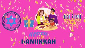 Happy Hanukkah,it  is a Jewish festival that reaffirms the ideals of Judaism and commemorates in particular the rededication of the Second Temple of Jerusalem. - Powered by Shutterstock - Get 15% off with code: PIKWIZARD15