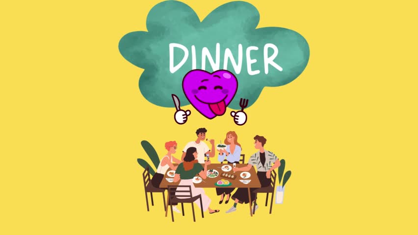 Dinner time,a beautiful animation video