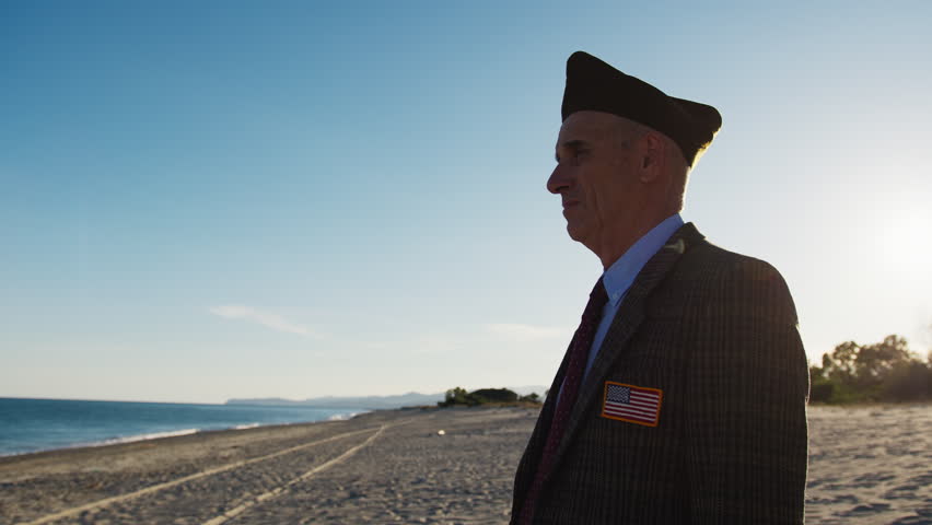 United States Veteran Military Salutes The Passage Of The American Ship In Ocean