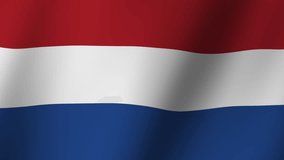 Netherlands flag is waving Animation. Flag of Netherlands waving. 4K Footage animation - Powered by Shutterstock - Get 15% off with code: PIKWIZARD15
