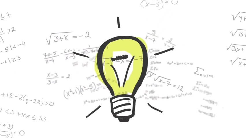 Animation of mathematical data processing over lightbulb on white background. Global science, connections, computing and data processing concept digitally generated video. - Powered by Shutterstock - Get 15% off with code: PIKWIZARD15
