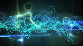 Animation of glowing light trails over dark background. Global connections, computing and data processing concept digitally generated video. - Powered by Shutterstock - Get 15% off with code: PIKWIZARD15