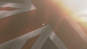 Animation of network of people icons over flag of uk and sunset sky. Connection, pride, patriotism, celebration, business and communication, digitally generated video. - Powered by Shutterstock - Get 15% off with code: PIKWIZARD15