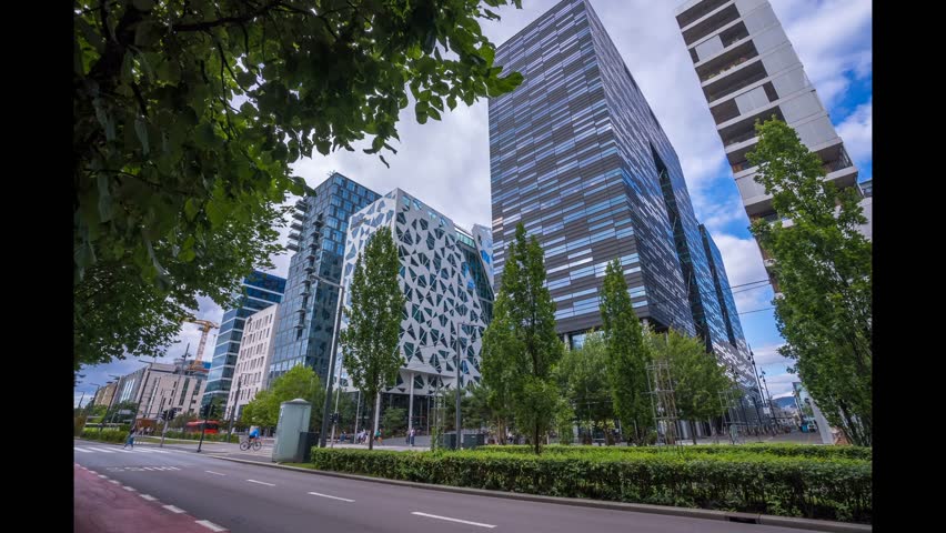 The Barcode modern architecture, Oslo, Norway, Scandinavia, Europe