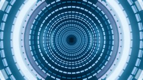 Futuristic tunnel with neon lights and endless depth. 3D Illustration - Powered by Shutterstock - Get 15% off with code: PIKWIZARD15