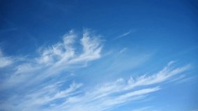 Time lapse of white cirrus clouds moving across a blue sky. Only the sky in the frame.

 - Powered by Shutterstock - Get 15% off with code: PIKWIZARD15
