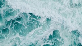 Surfer Riding on Surf in Beautiful Ocean Waves Slow Motion. Cool Paradise Adventure Leisure in Island. One Fun Action Day of Surfboarder in Blue Big Sea. Pro Healthy Style with Splashing Sea Spray 4k - Powered by Shutterstock - Get 15% off with code: PIKWIZARD15