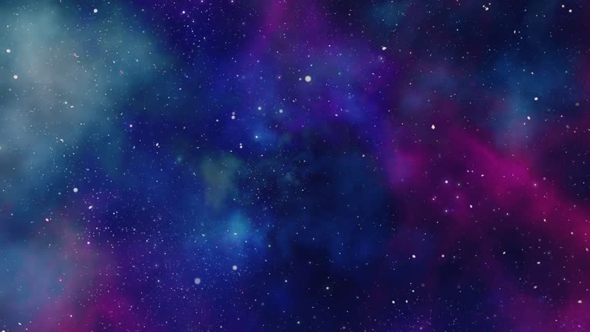 Outer Space. Galaxy and Nebula. Abstract space background. Endless universe with stars and galaxies in outer space. Cosmos art. Motion design.