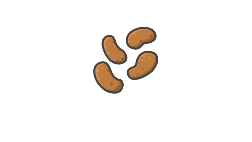 4k looping Nut Seeds Animation Icon