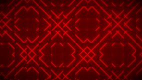 Red shapes decorative Neon grid squares pattern led lights backdrop , squares textile neon abstract technology backdrop backlights stage animation 4k - Powered by Shutterstock - Get 15% off with code: PIKWIZARD15