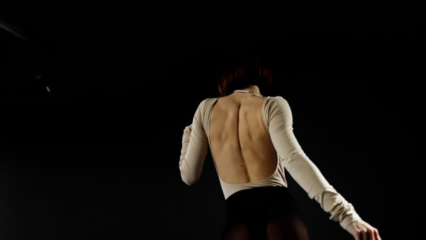 Woman in a white shirt is shown in various poses