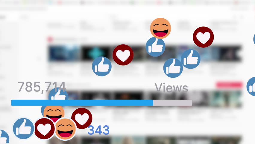 Analyzing Social Media Engagement Metrics Through Reactions, Shares, and Views Over Time - Powered by Shutterstock - Get 15% off with code: PIKWIZARD15