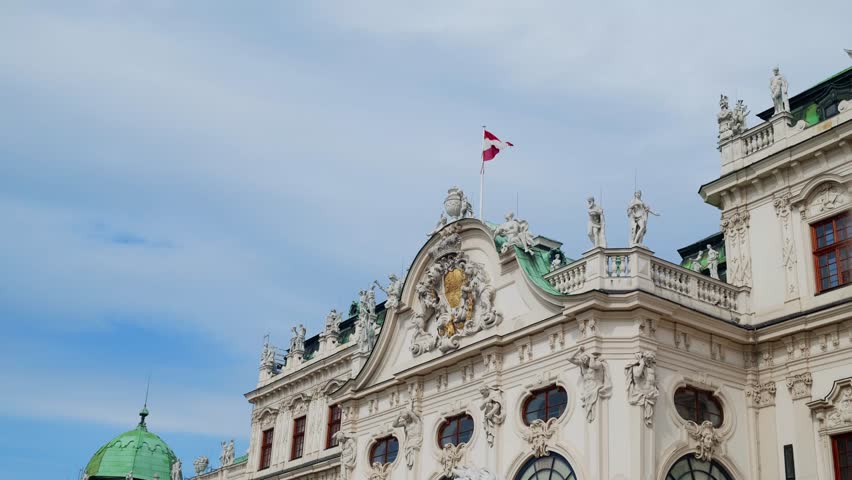 The Belvedere palace in Vienna, Austria