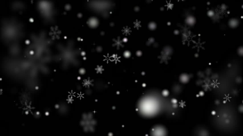 Snow animation video overlay template. Beautiful falling snow, the sparkling glittering light of snow on a winter night, celebrating Christmas and Happy New Year