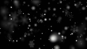 Snow animation video overlay template. Beautiful falling snow, the sparkling glittering light of snow on a winter night, celebrating Christmas and Happy New Year - Powered by Shutterstock - Get 15% off with code: PIKWIZARD15