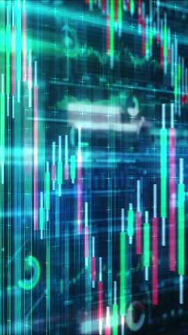 The digital realm is a conduit for abstract stock exchange data