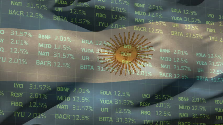 Animation of argentinian flag over financial data processing. Argentina, global economy, network, data, finance, digital interface, business and communication, digitally generated video. - Powered by Shutterstock - Get 15% off with code: PIKWIZARD15