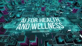 AI for Health and Wellness- with digital technology hitech concept. 3D Illustration - Powered by Shutterstock - Get 15% off with code: PIKWIZARD15