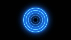 Abstract neon radar animated background. Searching process in futuristic interface, connection signal concept, Seamless loop - Powered by Shutterstock - Get 15% off with code: PIKWIZARD15