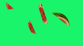 Watermelon animated video green background 4k - Powered by Shutterstock - Get 15% off with code: PIKWIZARD15