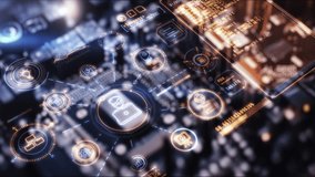 Digital automation of office employee work in animated infographic - Powered by Shutterstock - Get 15% off with code: PIKWIZARD15