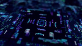 Digital Circuit board animation, animated HUD background, suitable for motion graphics about holograms, processor chips, cyberspace, cyberpunk, connections, and future technology. - Powered by Shutterstock - Get 15% off with code: PIKWIZARD15