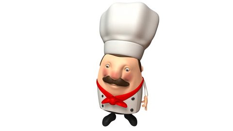 Italian chef with a moustache