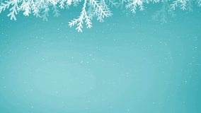 Good Vibes text animation over snowflakes and pine branches on blue background. Holiday, winter, festive, positive, cheerful, seasonal - Powered by Shutterstock - Get 15% off with code: PIKWIZARD15