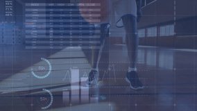 Animation of financial data processing over biracial male basketball player. Global finances, sports and digital interface concept digitally generated video. - Powered by Shutterstock - Get 15% off with code: PIKWIZARD15