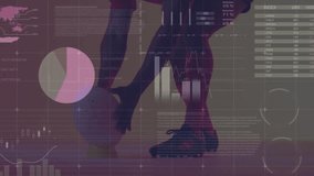 Animation of financial data processing over biracial male rugby player. Global finances, sports and digital interface concept digitally generated video. - Powered by Shutterstock - Get 15% off with code: PIKWIZARD15